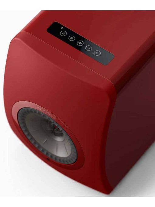 KEF LS50 Wireless II Crimson Red Bookshelf Speakers (Pair) - Image 4