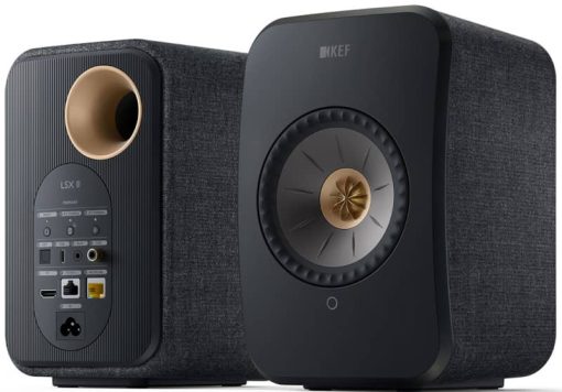 KEF LSX II Carbon Black Wireless Bookshelf Speakers (Pair) - Image 2