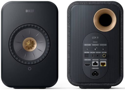 KEF LSX II Carbon Black Wireless Bookshelf Speakers (Pair) - Image 3
