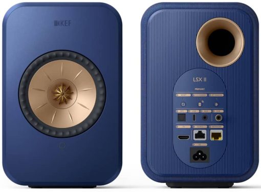 KEF LSX II Cobalt Blue Wireless Bookshelf Speakers (Pair) - Image 5