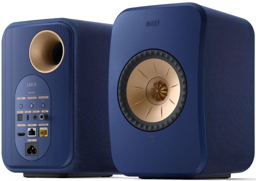 KEF LSX II Cobalt Blue Wireless Bookshelf Speakers (Pair) - Image 2