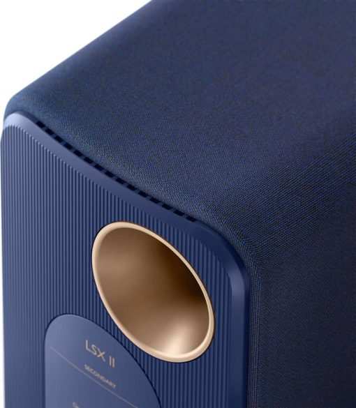 KEF LSX II Cobalt Blue Wireless Bookshelf Speakers (Pair) - Image 3