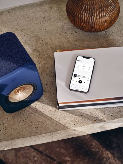 KEF LSX II Cobalt Blue Wireless Bookshelf Speakers (Pair) - Image 9