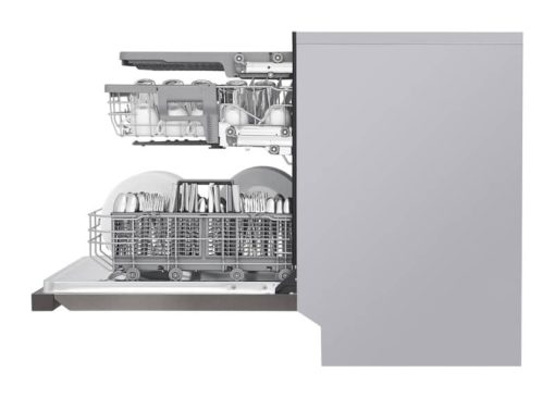 LG 24" PrintProof Black Stainless Steel Front Control Dishwasher With Quadwash And 3rd Rack - Image 5