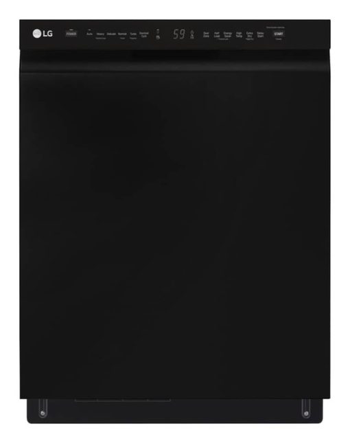 LG 24" Black Front Control Dishwasher With Quadwash And 3rd Rack
