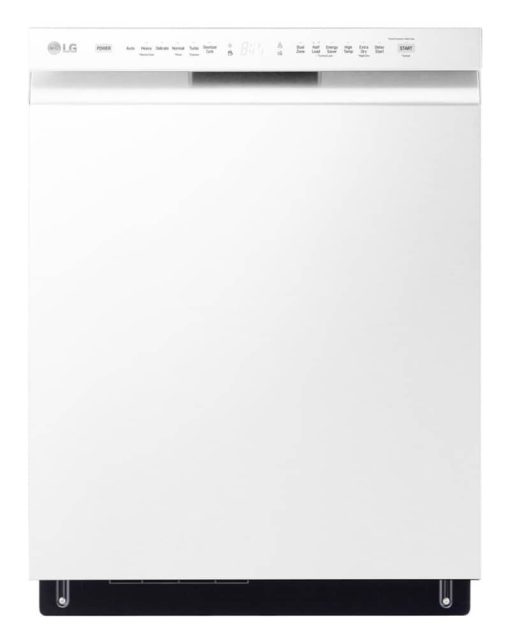 LG 24" White Front Control Dishwasher With Quadwash And 3rd Rack