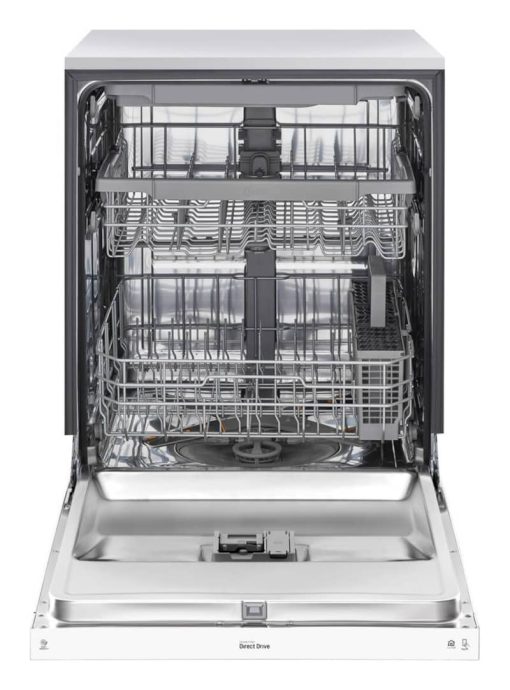 LG 24" White Front Control Dishwasher With Quadwash And 3rd Rack - Image 3