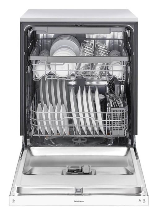 LG 24" White Front Control Dishwasher With Quadwash And 3rd Rack - Image 2