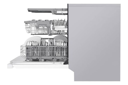 LG 24" White Front Control Dishwasher With Quadwash And 3rd Rack - Image 5