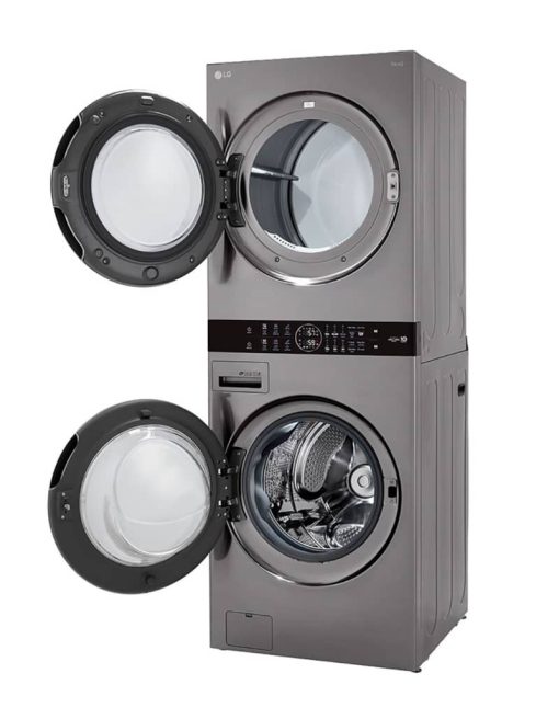 LG 27" Graphite Steel WashTower With Center Control Single Unit Front Load 4.5 Cu. Ft. Washer & 7.4 Cu. Ft. Electric Dryer Combo - Image 4