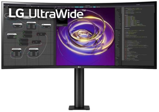 LG 34" Black QHD Curved UltraWide Ergo IPS HDR Monitor