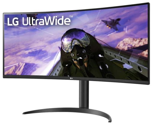LG 34" Black QHD Curved Ultrawide IPS HDR FreeSync Monitor - Image 3