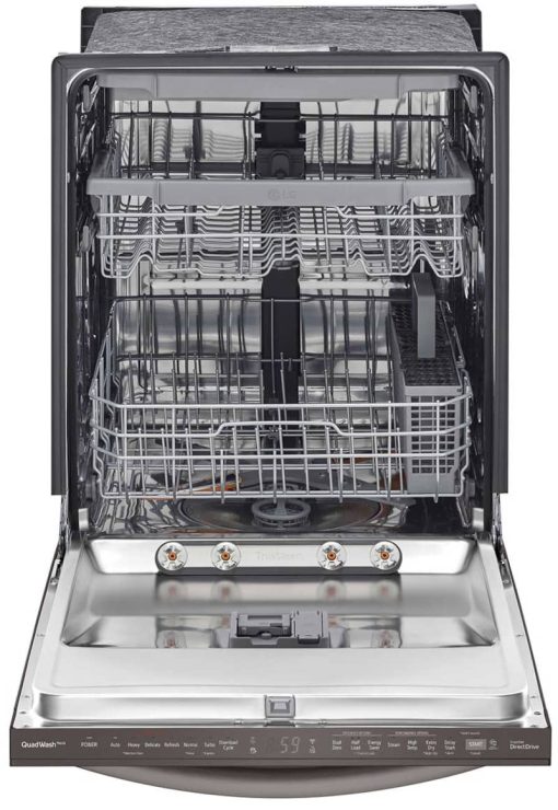 LG 24" PrintProof Black Stainless Steel Top Control Dishwasher With QuadWash - Image 2