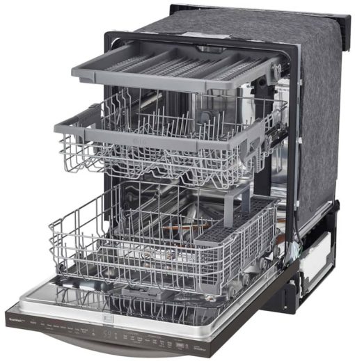 LG 24" PrintProof Black Stainless Steel Top Control Dishwasher With QuadWash - Image 5