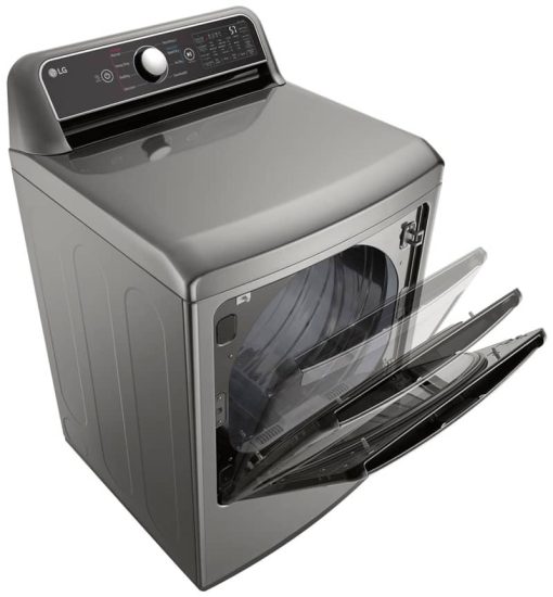 LG 7.3 Cu. Ft. Graphite Steel Electric Dryer With EasyLoad Door - Image 7