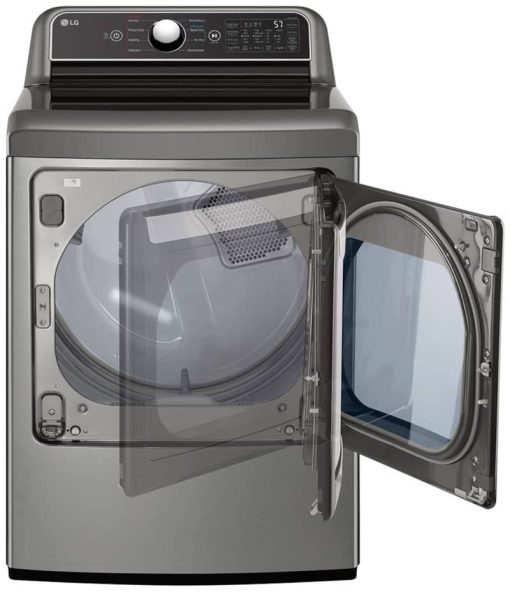 LG 7.3 Cu. Ft. Graphite Steel Electric Dryer With EasyLoad Door - Image 2
