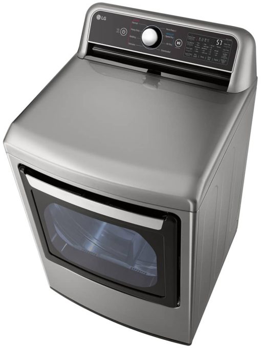 LG 7.3 Cu. Ft. Graphite Steel Electric Dryer With EasyLoad Door - Image 4