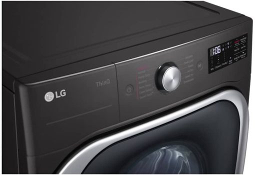 LG 9 Cu. Ft. Black Steel Front Load Gas Dryer With TurboSteam And Built-In Intelligence - Image 8