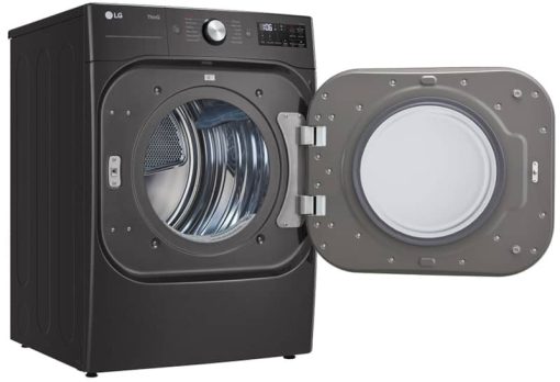 LG 9 Cu. Ft. Black Steel Front Load Gas Dryer With TurboSteam And Built-In Intelligence - Image 6