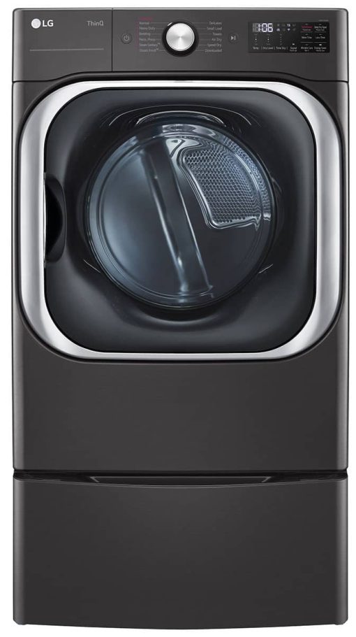 LG 9 Cu. Ft. Black Steel Front Load Gas Dryer With TurboSteam And Built-In Intelligence - Image 11