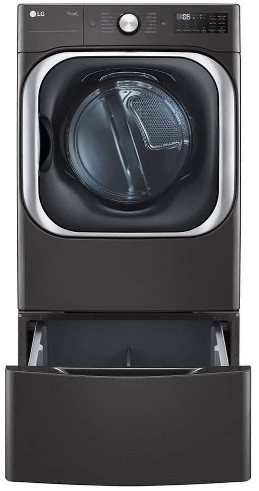 LG 9 Cu. Ft. Black Steel Front Load Gas Dryer With TurboSteam And Built-In Intelligence - Image 12