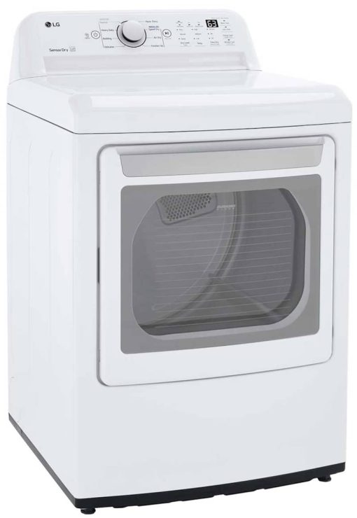 LG 7.3 Cu. Ft. White Electric Dryer With Sensor Dry Technology - Image 6