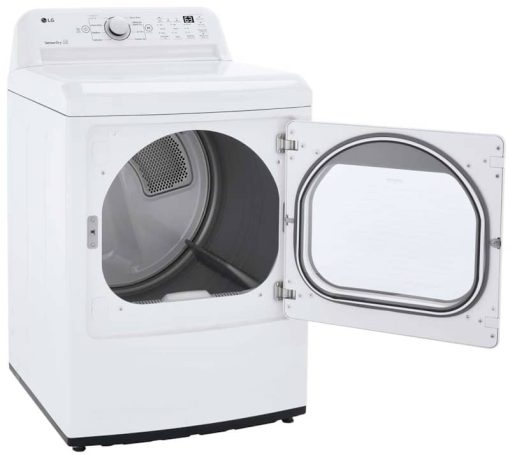 LG 7.3 Cu. Ft. White Electric Dryer With Sensor Dry Technology - Image 7
