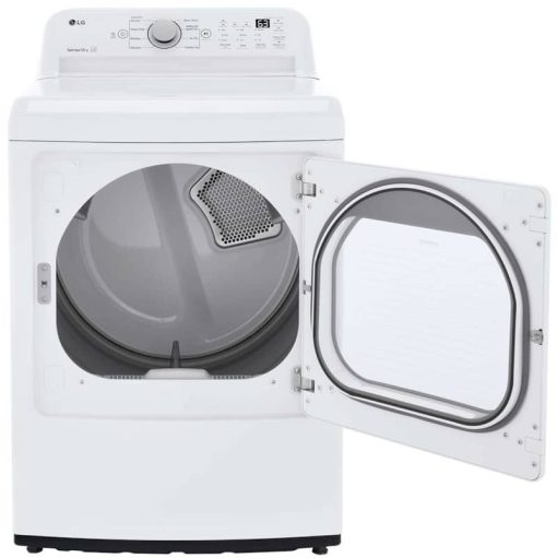 LG 7.3 Cu. Ft. White Electric Dryer With Sensor Dry Technology - Image 2