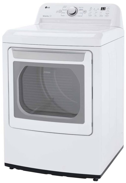 LG 7.3 Cu. Ft. White Electric Dryer With Sensor Dry Technology - Image 5