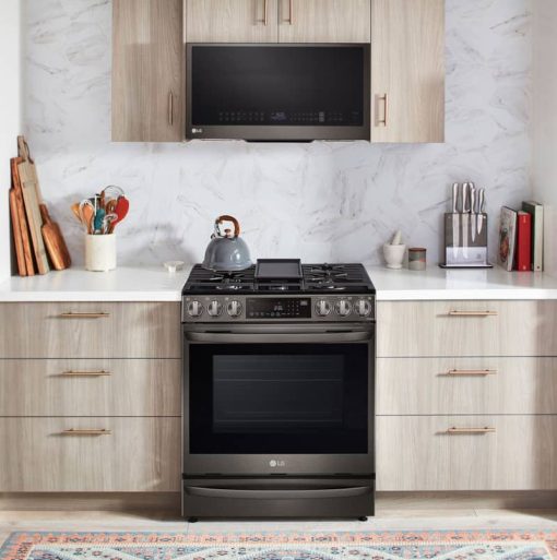 LG 1.7 Cu. Ft. PrintProof Black Stainless Steel Wi-Fi Enabled Over-The-Range Convection Microwave Oven With Air Fry - Image 19