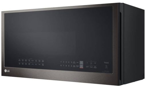 LG 1.7 Cu. Ft. PrintProof Black Stainless Steel Wi-Fi Enabled Over-The-Range Convection Microwave Oven With Air Fry - Image 9