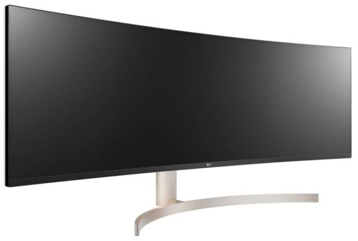 LG 49" White QHD UltraWide Dual IPS Curved LED Monitor - Image 5