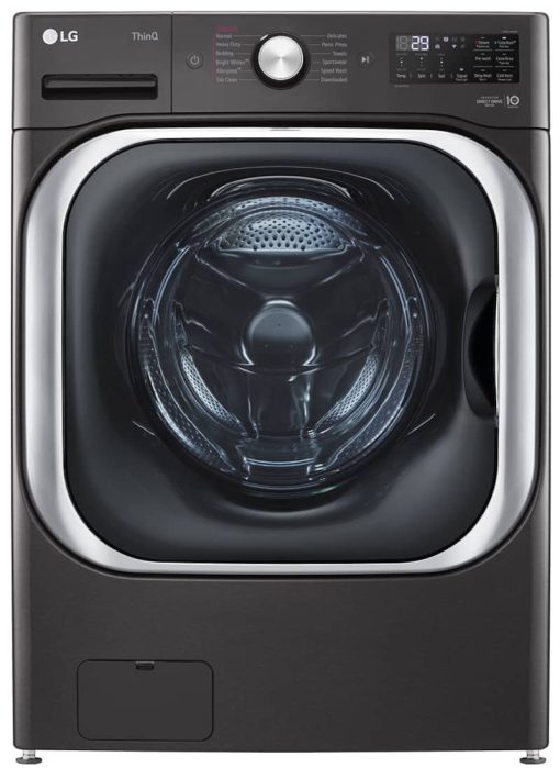 LG 5.2 Cu. Ft. Black Steel Front Load Washer With TurboWash And Built-In Intelligence