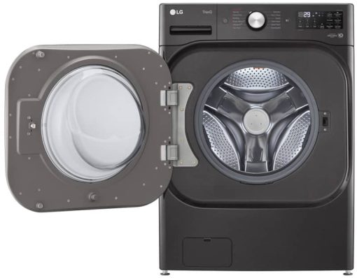 LG 5.2 Cu. Ft. Black Steel Front Load Washer With TurboWash And Built-In Intelligence - Image 2
