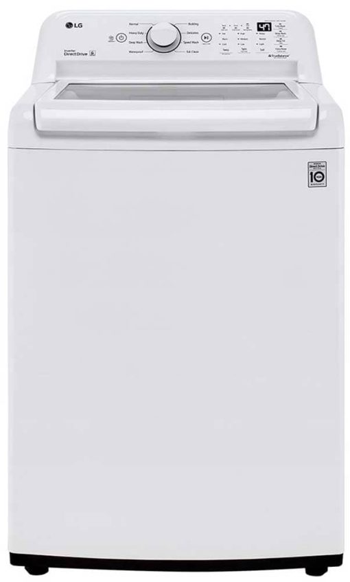LG 4.3 Cu. Ft. White Ultra Large Capacity Top Load Washer With 4-Way Agitator & TurboDrum Technology
