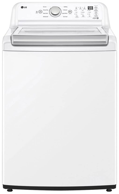 LG 4.8 Cu. Ft. White Top Load Washer With 4-Way Agitator & TurboDrum Technology