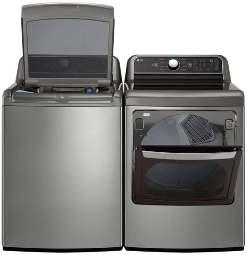 LG 5.5 Cu. Ft. Graphite Steel Top Load Washer With TurboWash 3D - Image 17