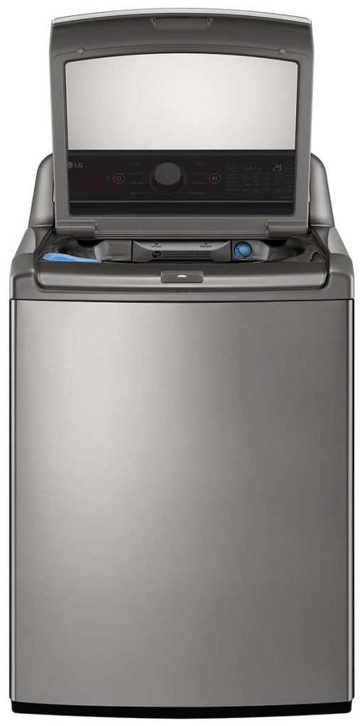 LG 5.5 Cu. Ft. Graphite Steel Top Load Washer With TurboWash 3D - Image 2
