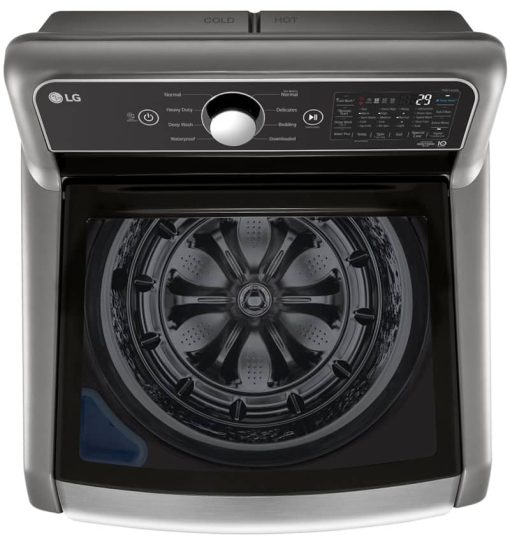 LG 5.5 Cu. Ft. Graphite Steel Top Load Washer With TurboWash 3D - Image 12