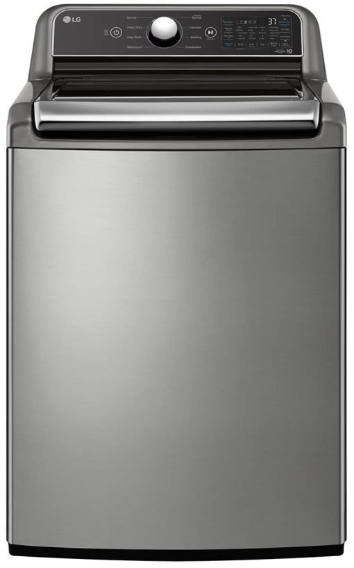 LG 5.3 Cu. Ft. Graphite Steel Top Load Washer With 4-Way Agitator & TurboWash3D Technology