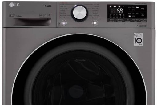 LG 2.4 Cu. Ft. Graphite Steel Compact Front Load Washer & Dryer Combo - Image 11