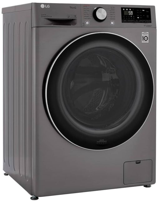 LG 2.4 Cu. Ft. Graphite Steel Compact Front Load Washer & Dryer Combo - Image 7