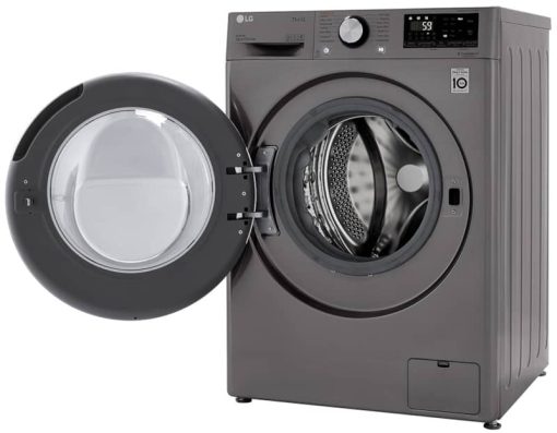 LG 2.4 Cu. Ft. Graphite Steel Compact Front Load Washer & Dryer Combo - Image 6