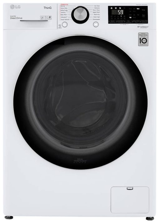 LG 2.4 Cu. Ft. White Compact Front Load Washer & Dryer Combo