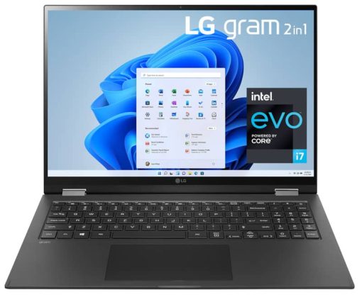 LG gram 16" Black 2-in-1 Laptop Intel i7-1165G7 16GB RAM 512GB SSD, Intel Iris Xe Graphics - Image 2