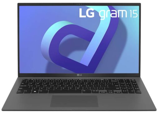 LG gram 15.6" Charcoal Gray Laptop Intel i7-1260P 16GB RAM 512GB SSD, Intel Iris Xe Graphics