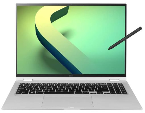 LG gram 16" Quartz Silver 2-In-1 Laptop Intel i7-1260P 16GB RAM 2TB SSD, Intel Xe Graphics