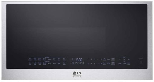 LG STUDIO 1.7 Cu. Ft. PrintProof Stainless Steel Wi-Fi Enabled Over-The-Range Microwave Oven With Air Fry