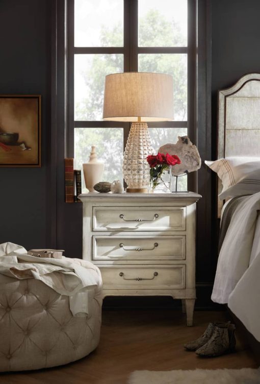 Hooker Furniture Bedroom Arabella Three-Drawer Nightstand - Image 4