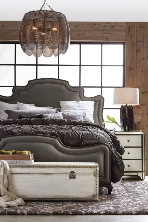 Hooker Furniture Bedroom Arabella Mirrored Three-Drawer Nightstand - Image 5